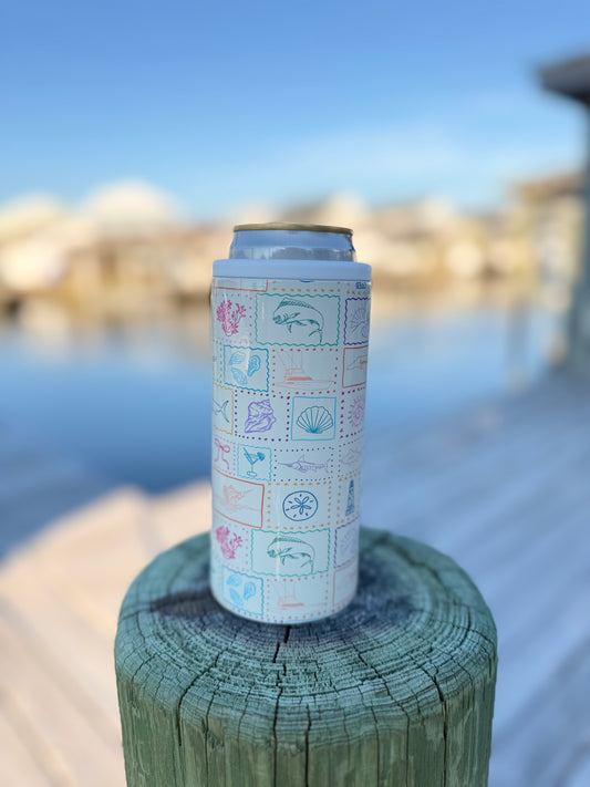 Coastal Chic Can Cooler
