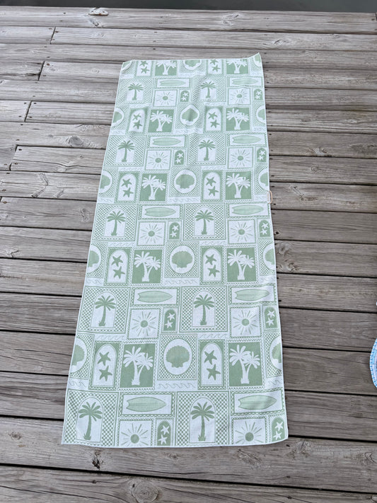 Sage & Sand Recycled Towel - Eco-Friendly