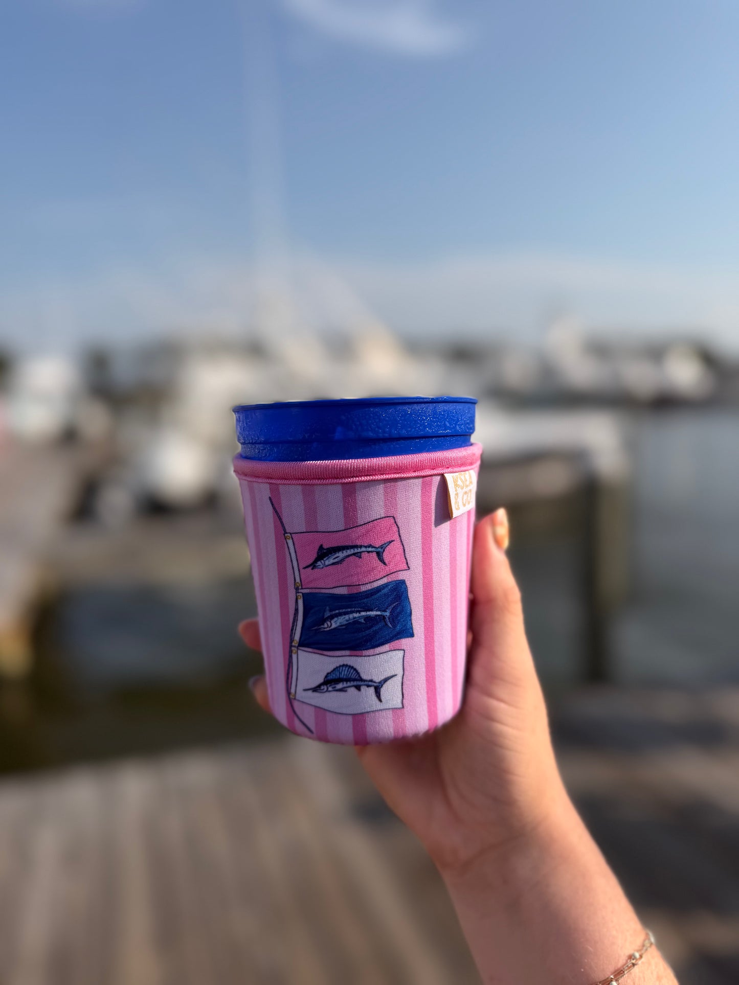Grand Slam Pink Iced Coffee Drink Sleeve