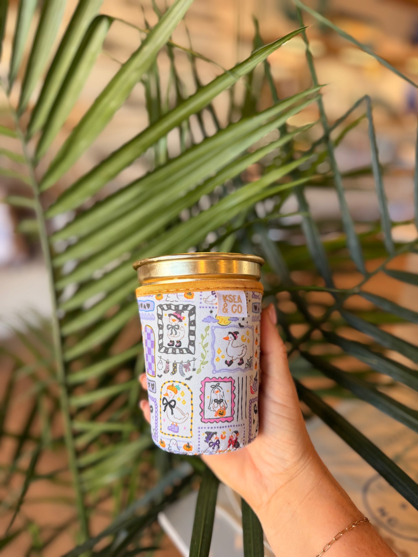 Boo & Bows Iced Coffee Drink Sleeve