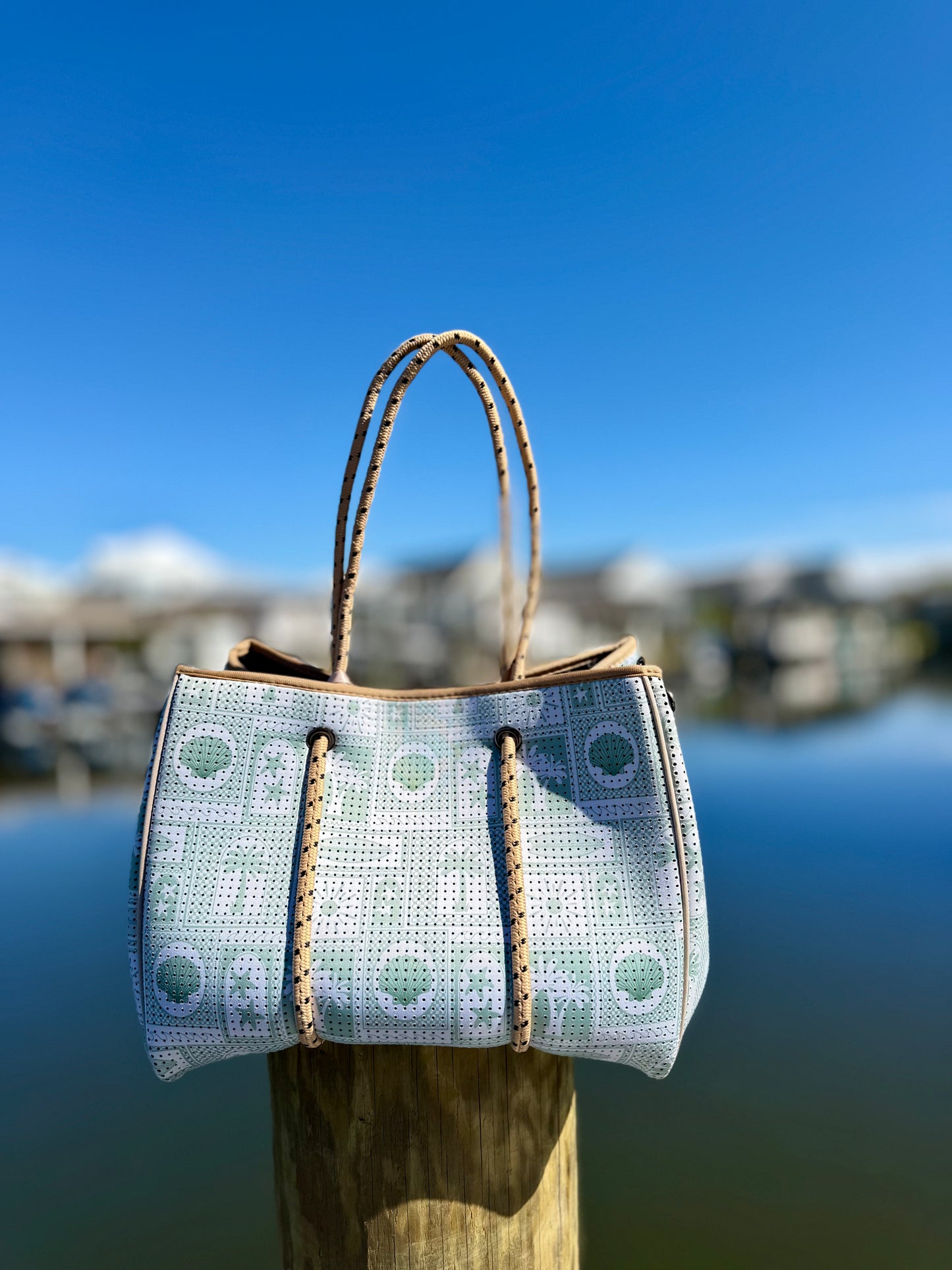 Sage & Sand Neoprene Tote Bags