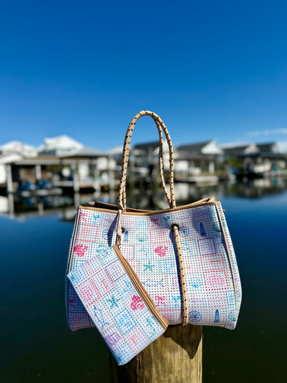 Coastal Chic Neoprene Tote Bags