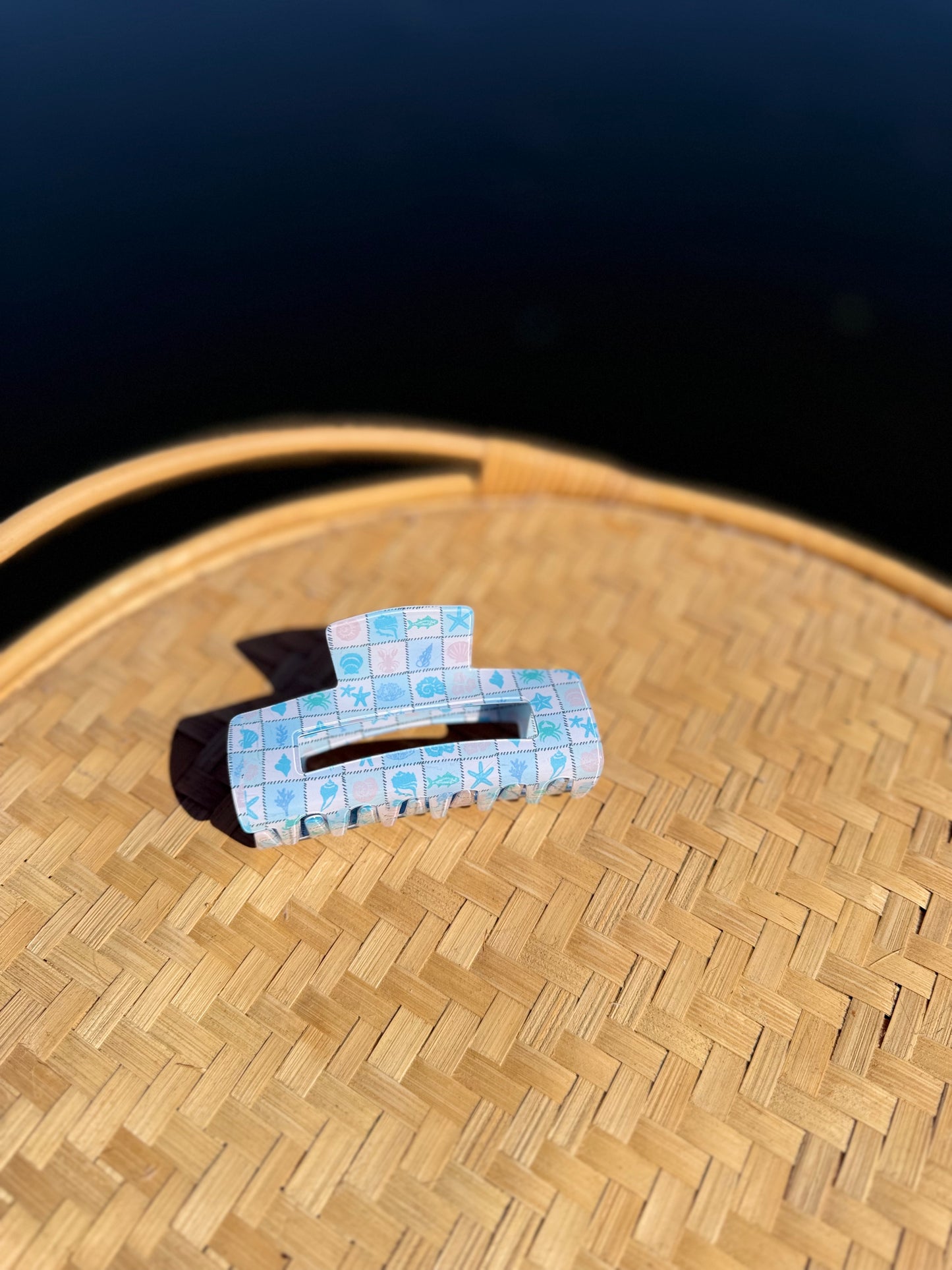 Coastal Quilt Hair Clips