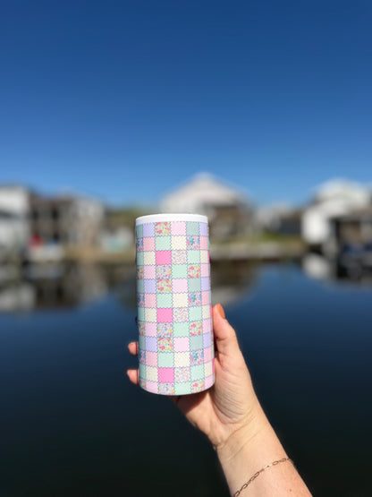 Vintage Patchwork Can Cooler