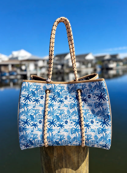Palm Beach Neoprene Tote Bags