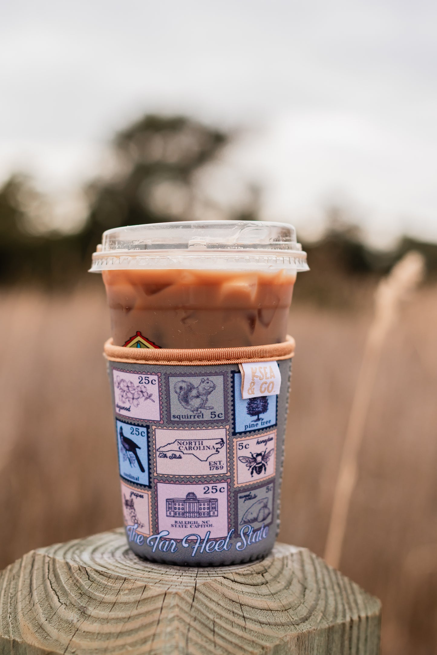 NC Stamp Iced Coffee Drink Sleeve