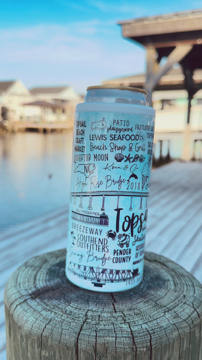 Topsail Island Can Cooler